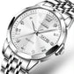 Waterproof Quartz Watch for Men with Luminous Dial - Black
