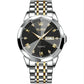 Waterproof Quartz Watch for Men with Luminous Dial - White