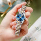 Waterproof Quartz Watch with Butterfly Buckle for Women