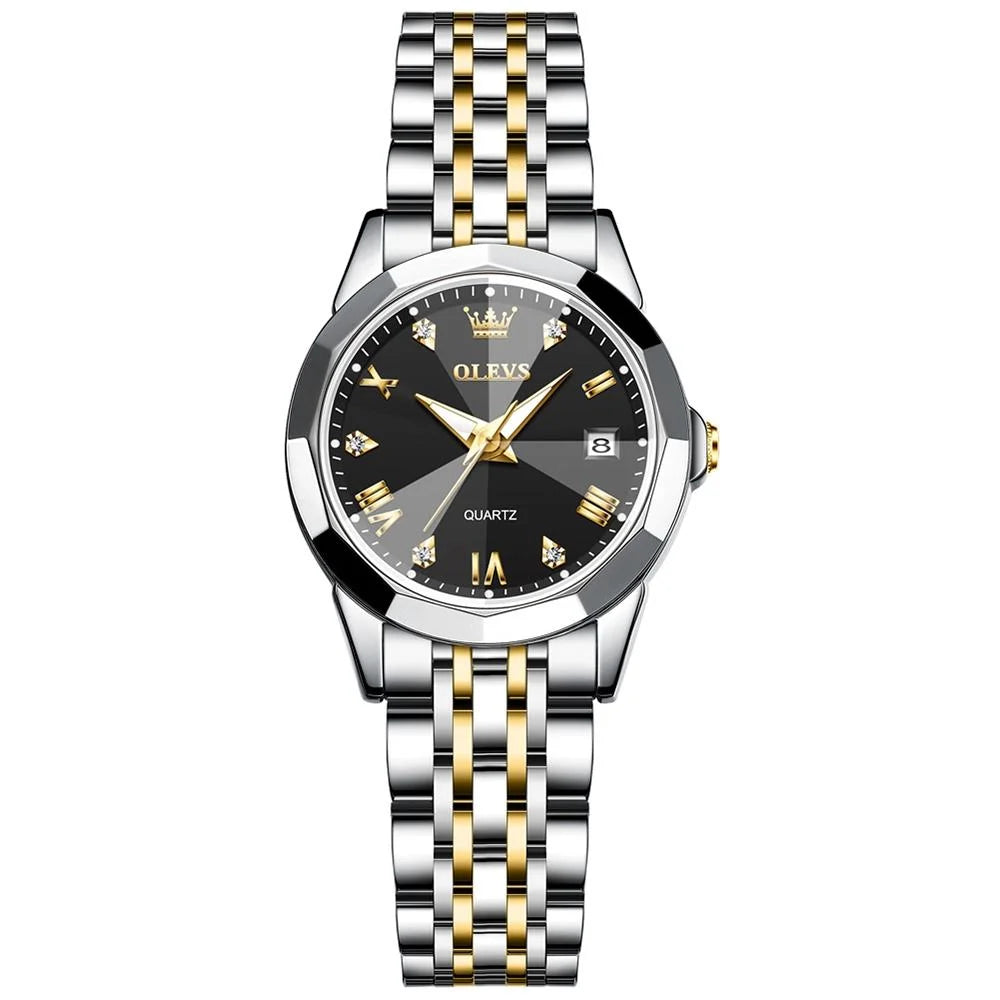 Waterproof Quartz Watch with Butterfly Buckle for Women