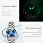 Waterproof Quartz Watch with Butterfly Buckle for Women