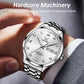 Waterproof Quartz Watch with Diamond Roman Scale for Men