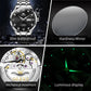Waterproof Quartz Watch with Diamond Roman Scale for Men