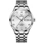 Waterproof Quartz Watch with Diamond Roman Scale for Men