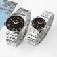 Waterproof Quartz Watch with Stainless Steel Buckle Strap