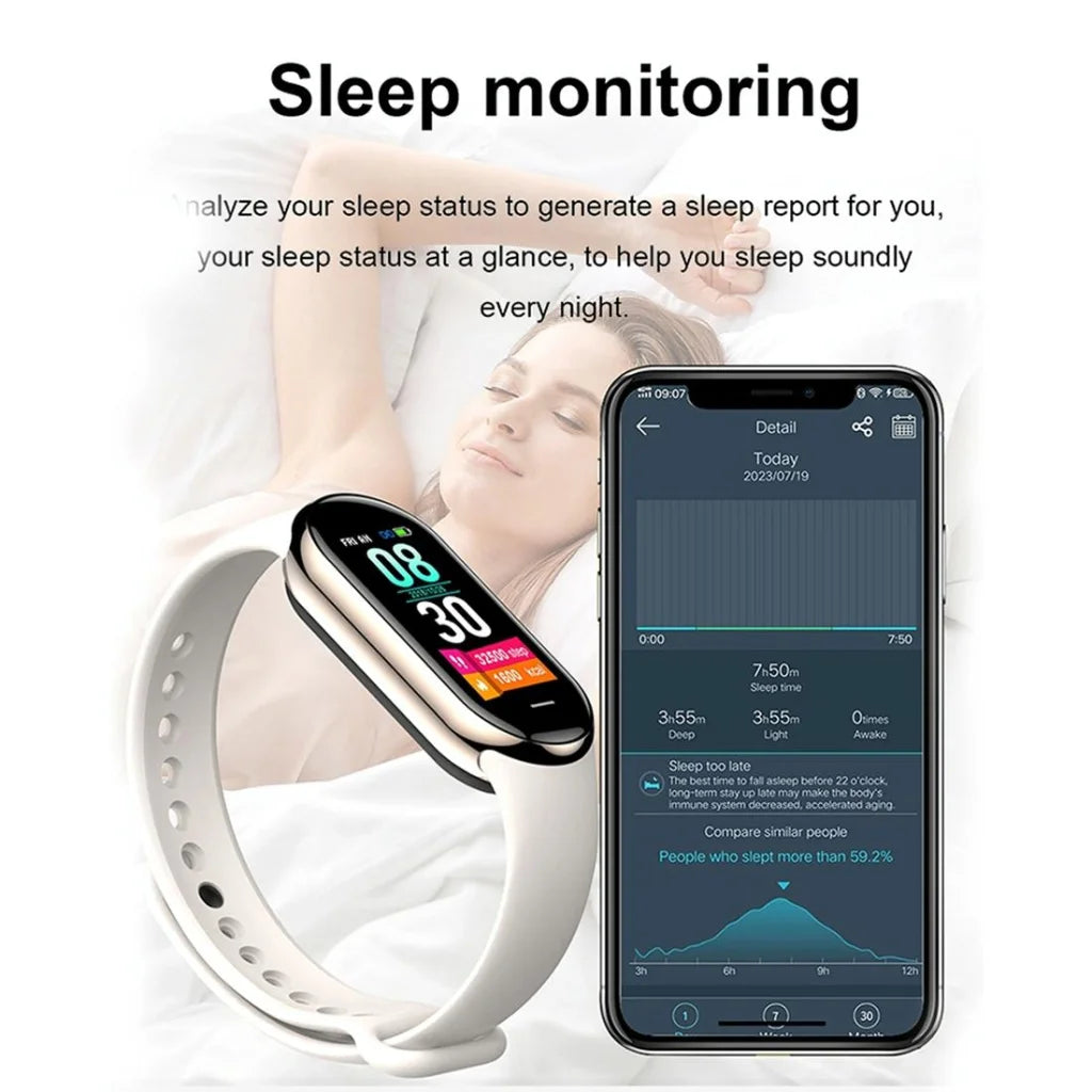 Waterproof Smart Watch With Heart Bp Oxygen And Sugar