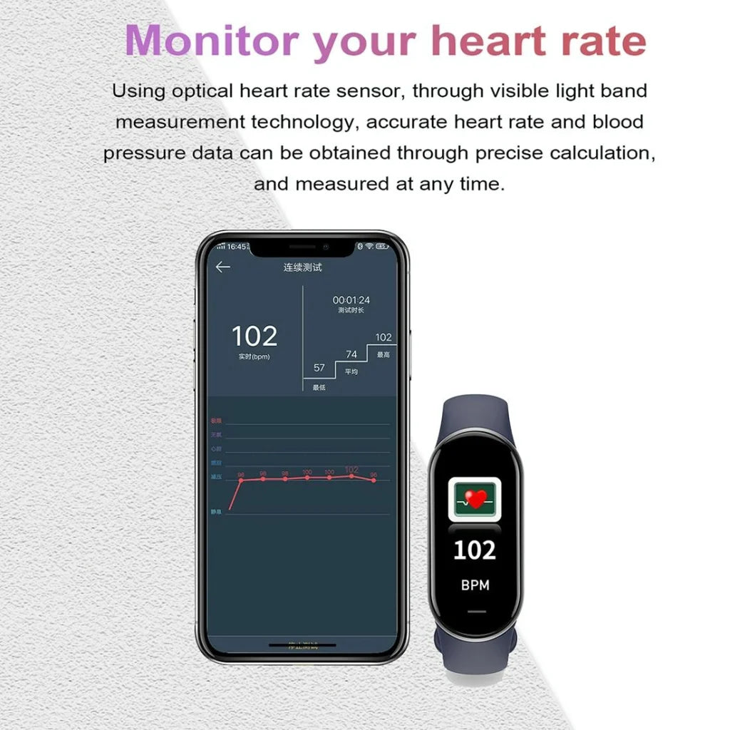 Waterproof Smart Watch With Heart Bp Oxygen And Sugar