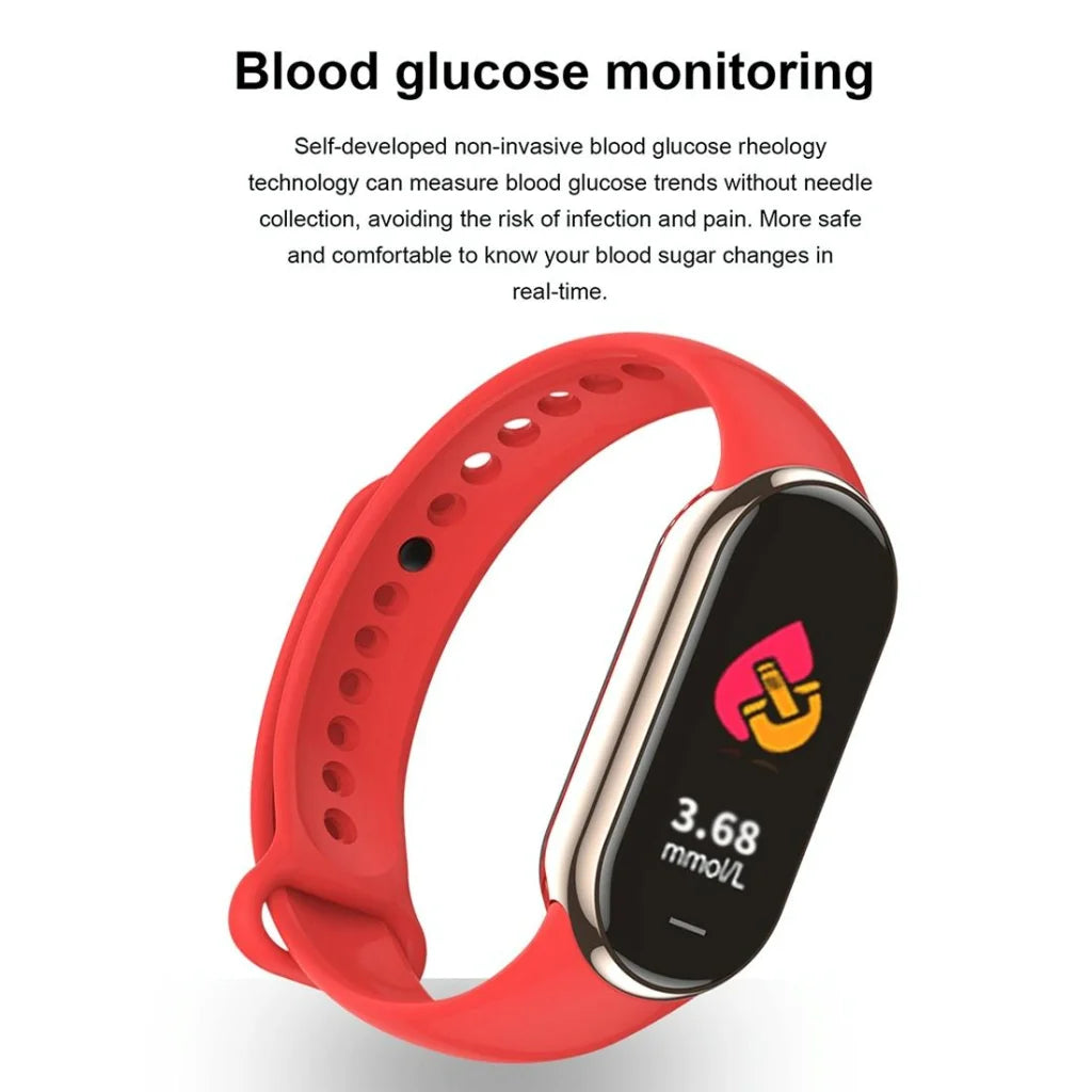 Waterproof Smart Watch With Heart Bp Oxygen And Sugar