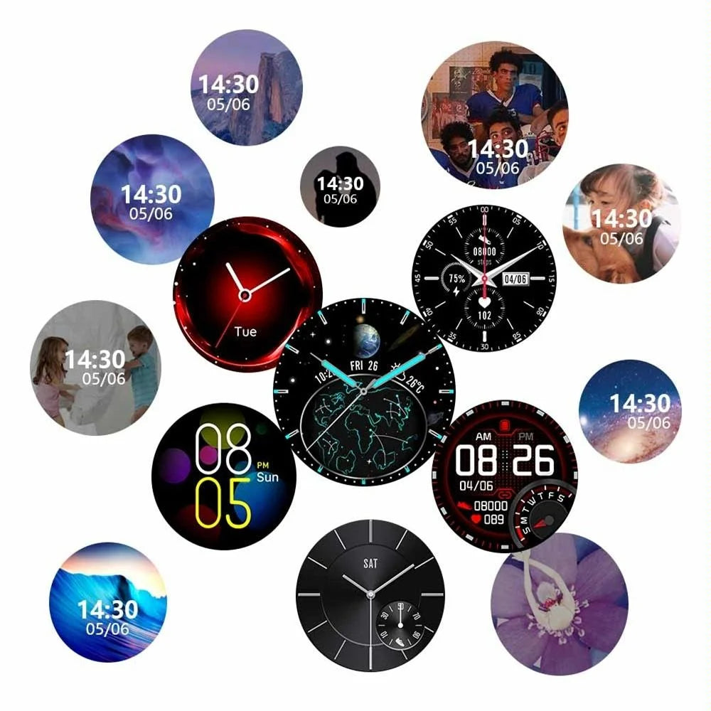 Waterproof Smart Watch With Heart / Bp / Oxygen / Sleep
