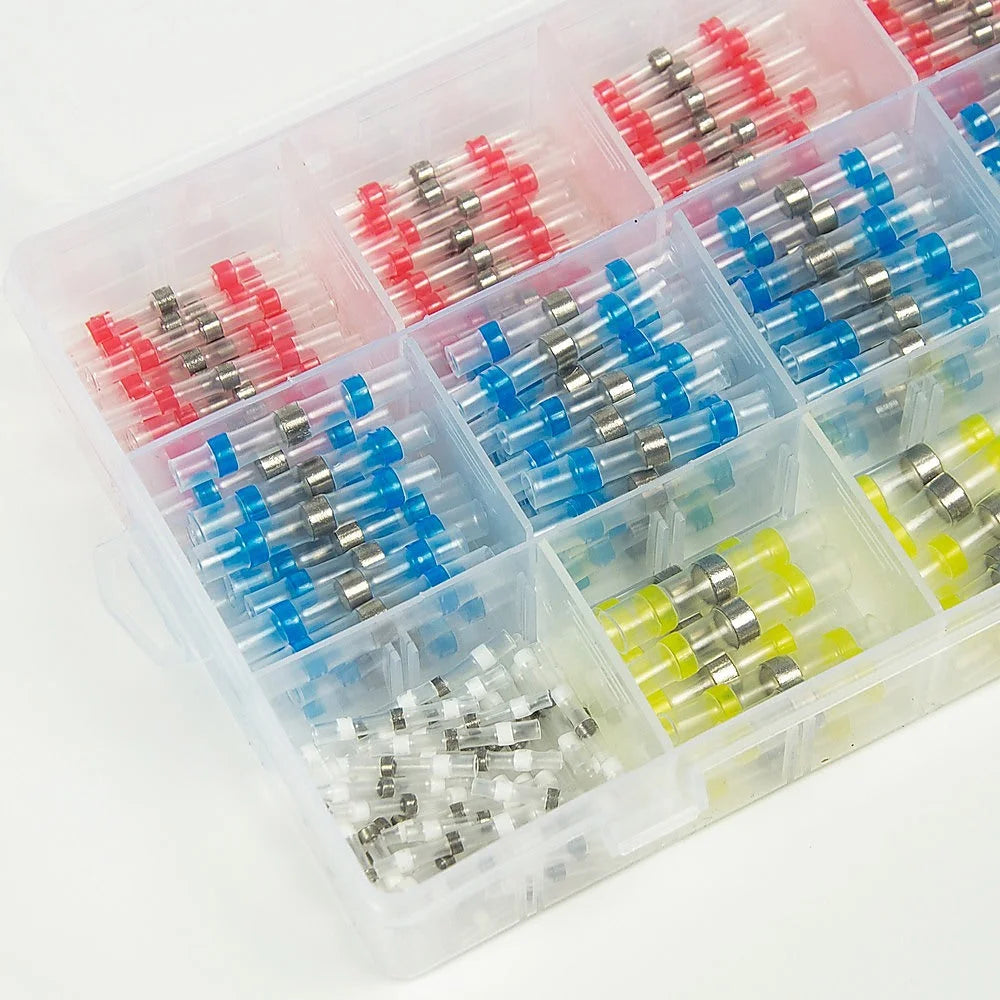Waterproof Solder Seal Sleeve 250PCS Heat Shrink Butt Wire Connectors and Terminals