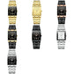 Waterproof Square Men Watch with Calendar - 50m - Full Gold