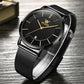 Waterproof Steel Strap Men Quartz Watch - Business Style