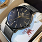 Waterproof Steel Strap Men Quartz Watch - Business Style