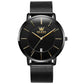 Waterproof Steel Strap Men Quartz Watch - Business Style