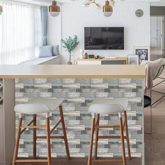 Waterproof Tiles Wallpaper Stickers Bathroom Kitchen Timber