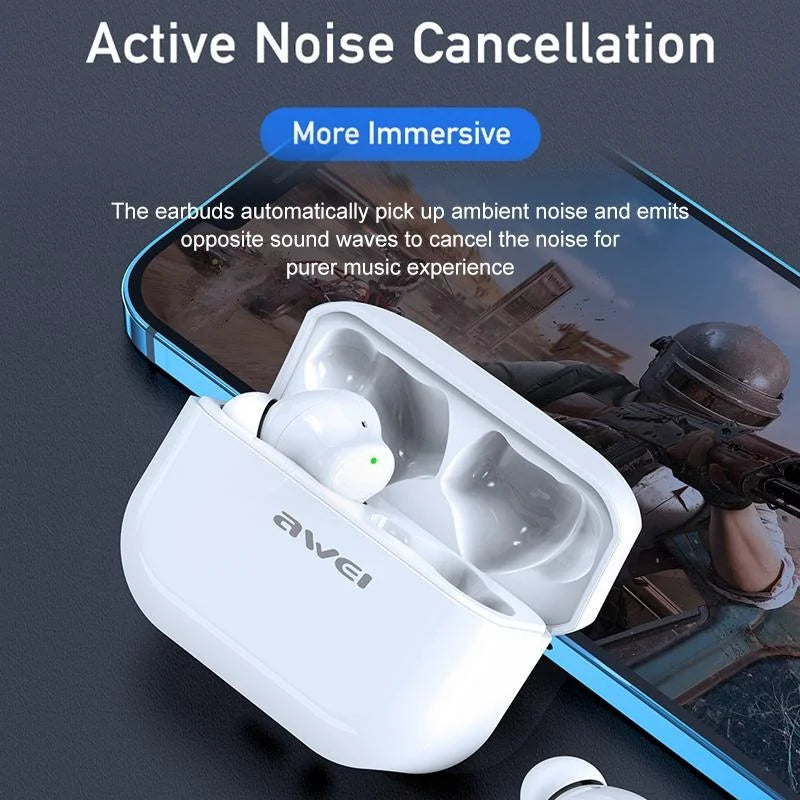Waterproof Tws Headset With Anc & Charging Case - Ta1 Bluetooth V5.0-1915197596352253958