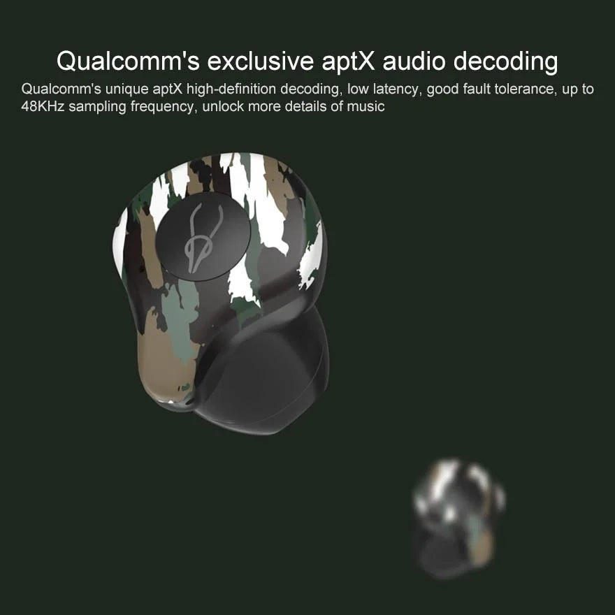 Waterproof Wireless Bluetooth Earphones With Charging Box - X12 Ultra- Sahara Camo-1915198089707261956