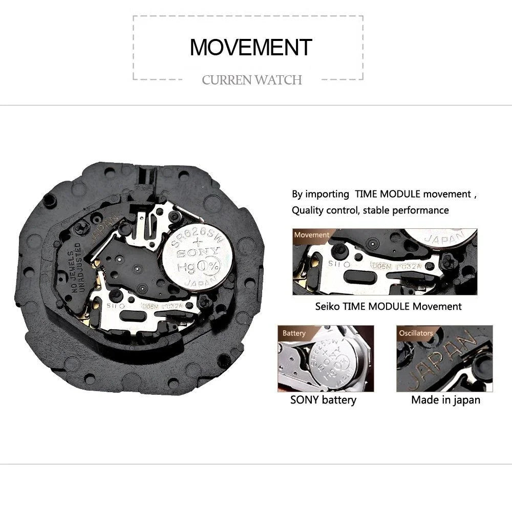 Waterproof Women Quartz Watch with Steel Strap - Casual