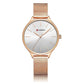 Waterproof Women Quartz Watch with Steel Strap - Casual