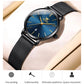 Waterproof Women Quartz Watch with Steel Strap - White