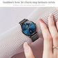 Waterproof Women Quartz Watch with Steel Strap - White