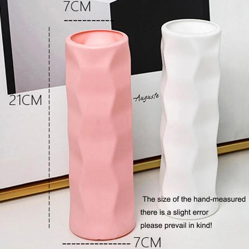Wave Drop-proof Imitation Porcelain Vase - Simple Home