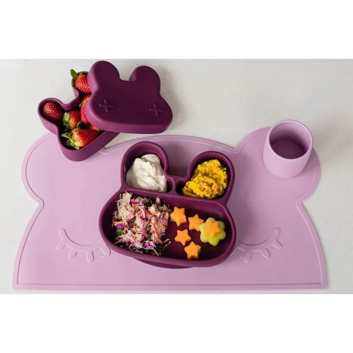 We Might Be Tiny Bunny Stickie Plate Plum-1973194214237933572