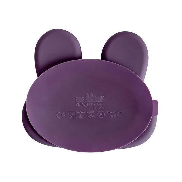 We Might Be Tiny Bunny Stickie Plate Plum-1973194214237933571