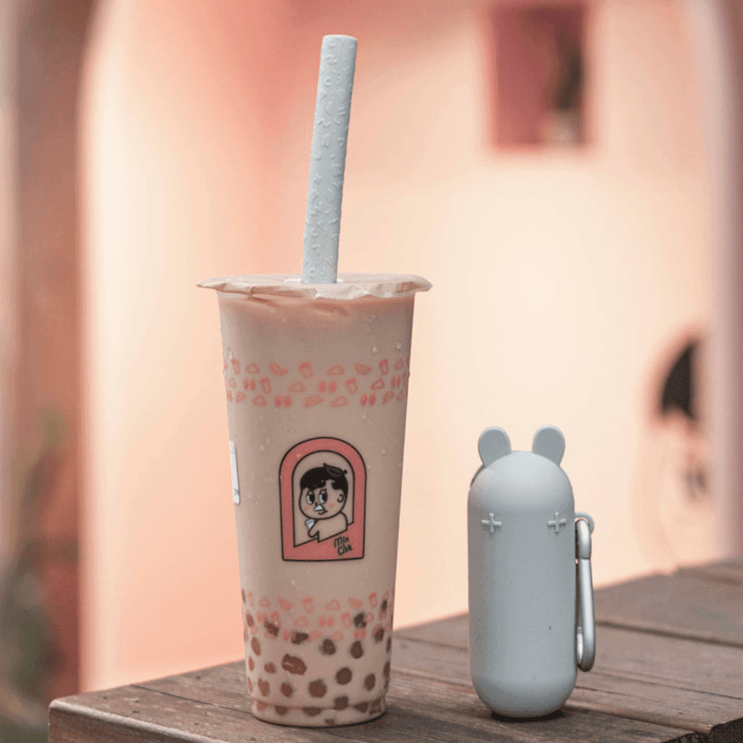 We Might Be Tiny Keepie Bubble Tea Straw Yellow