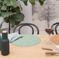 We Might Be Tiny Round Placie? Silicone Placemat Grey