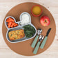 We Might Be Tiny Round Placie? Silicone Placemat Grey