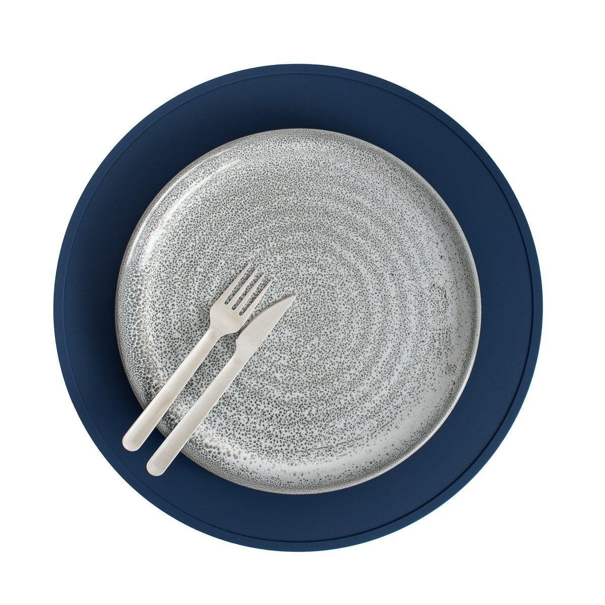 We Might Be Tiny Round Placie? Silicone Placemat Grey