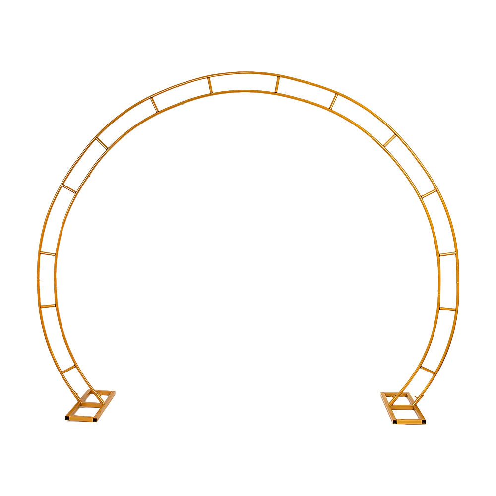 Wedding Arch 260cm Gold Metal Round Balloon Birthday Party