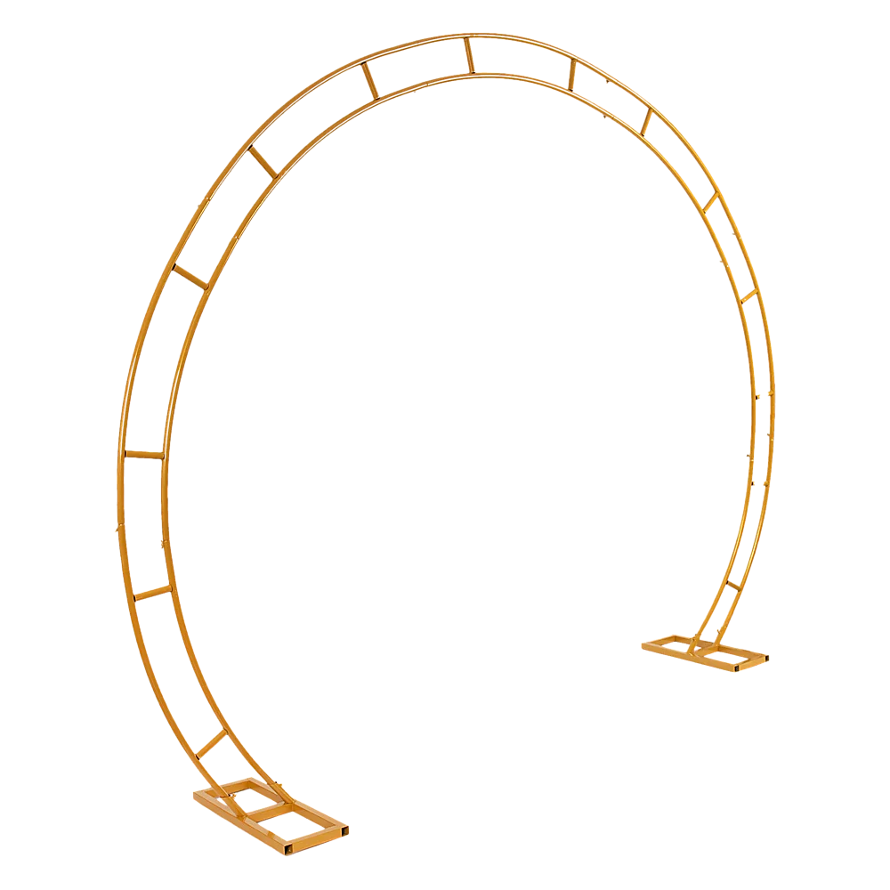 Wedding Arch 260cm Gold Metal Round Balloon Birthday Party