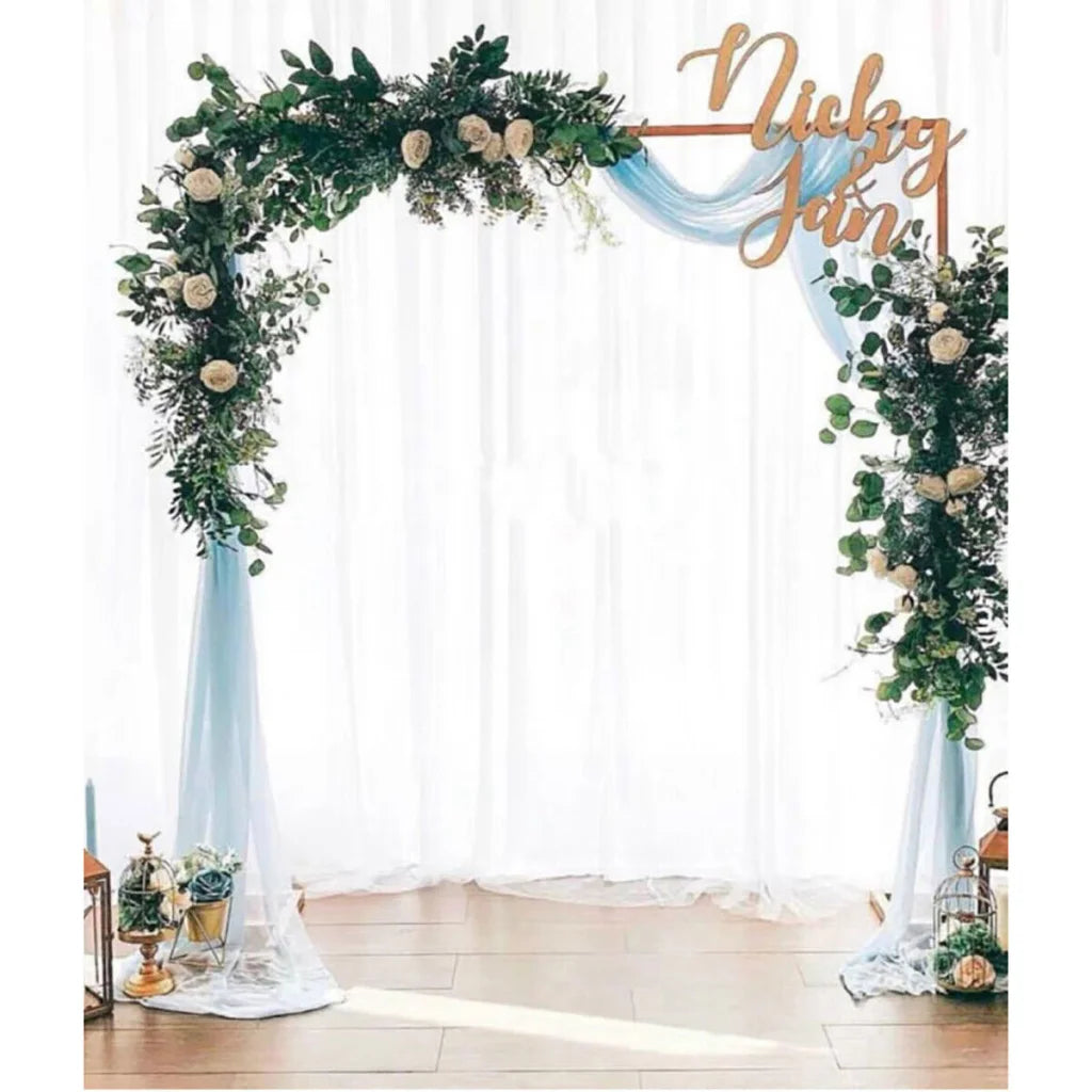 Wedding Arch Gold Square Backdrop Flower Display Stand