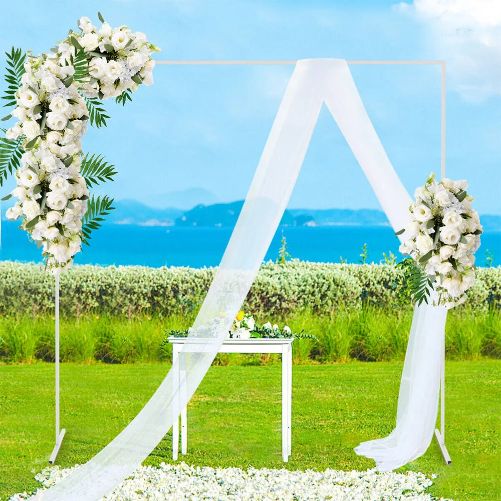 Wedding Arch White Square Backdrop Flower Display Stand