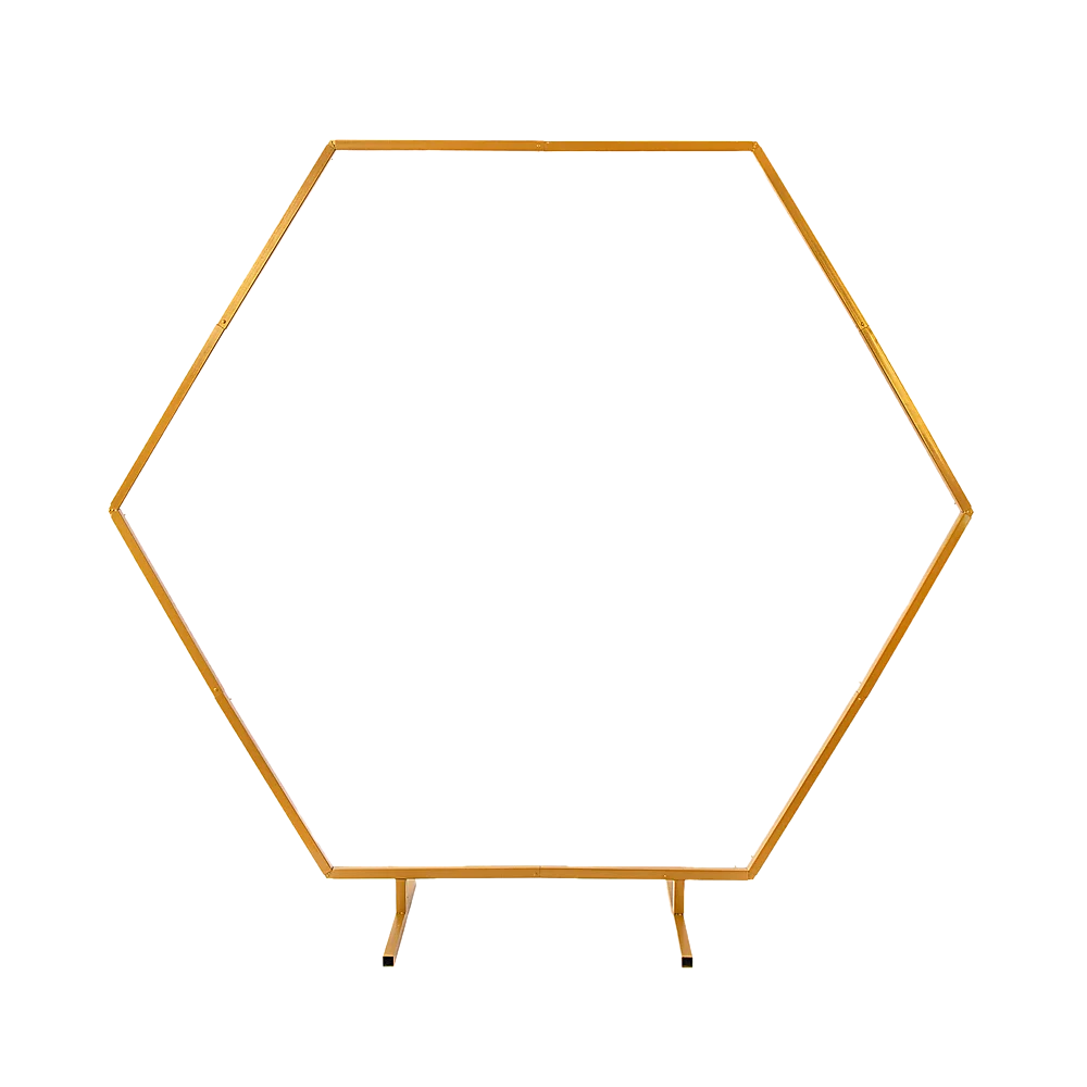 Wedding Hex Arch Backdrop 2M Flower Display Stand Frame