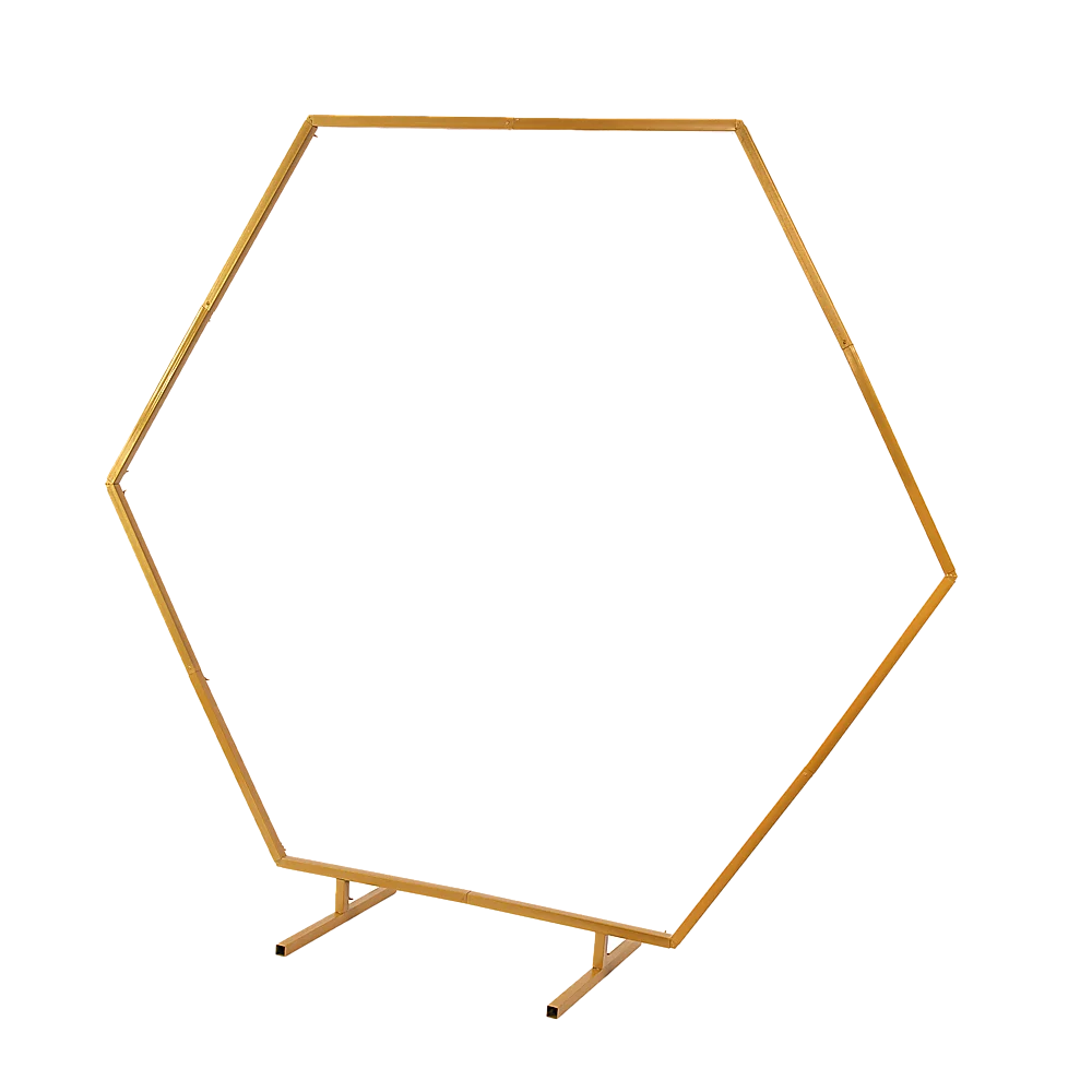 Wedding Hex Arch Backdrop 2M Flower Display Stand Frame