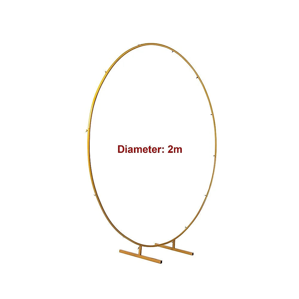Circle Arch 2m Backdrop Flower Display Stand Wedding Hoop Round