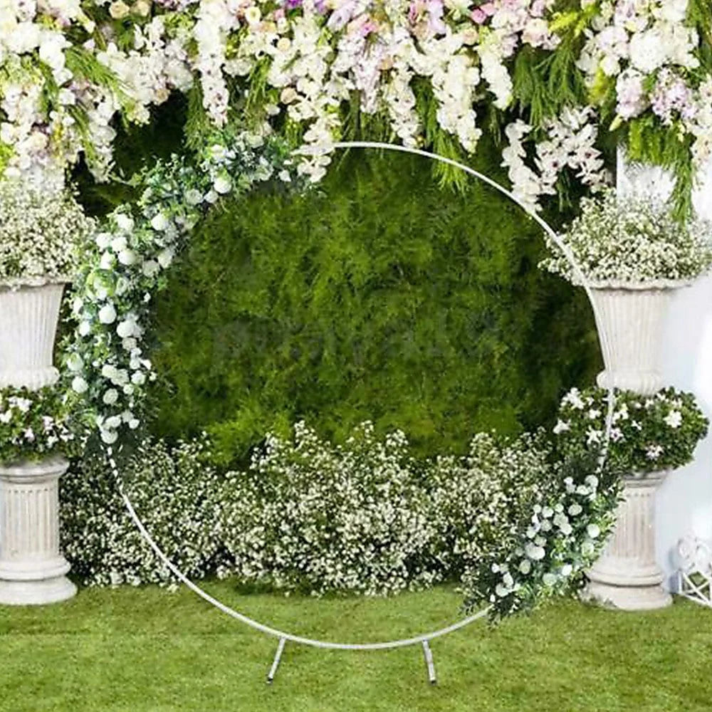 Wedding Hoop Round Circle Arch 2M Backdrop Flower Display