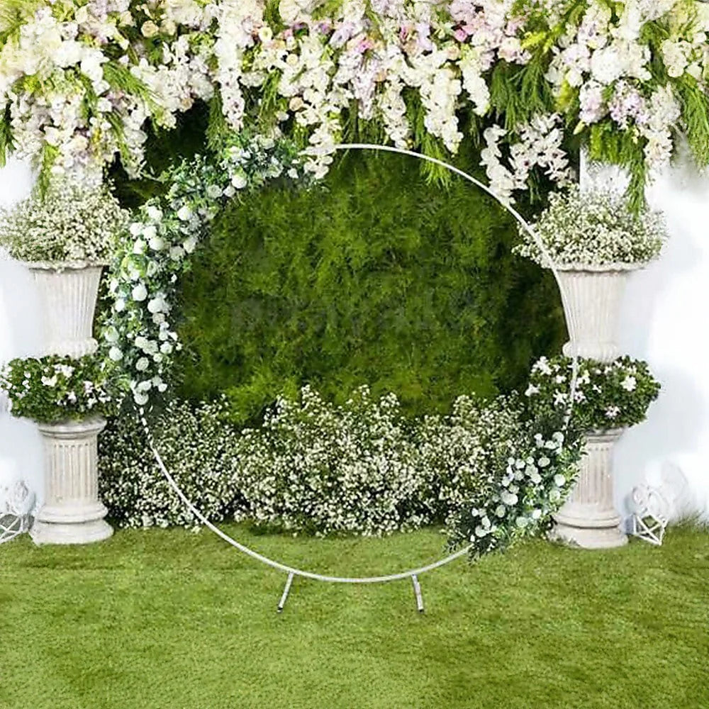 Wedding Hoop Round Circle Arch 2M Backdrop Flower Display