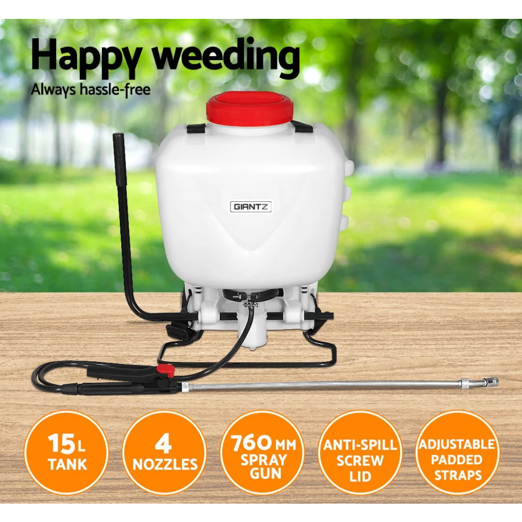 Weed Sprayer 15L Knapsack Backpack Garden Spray