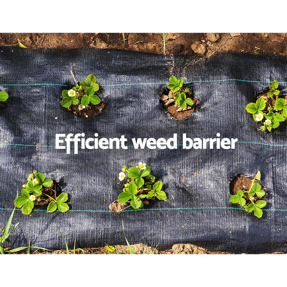 Weedmat 1 83 50M Woven Fabric Weed Control Gardening PE