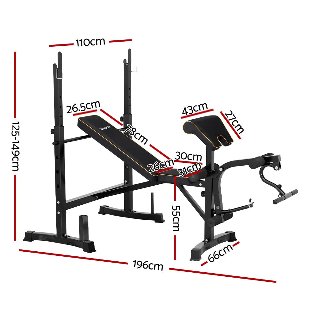 Weight Bench 10-in-1 Bench Press Home Gym Station 330KG