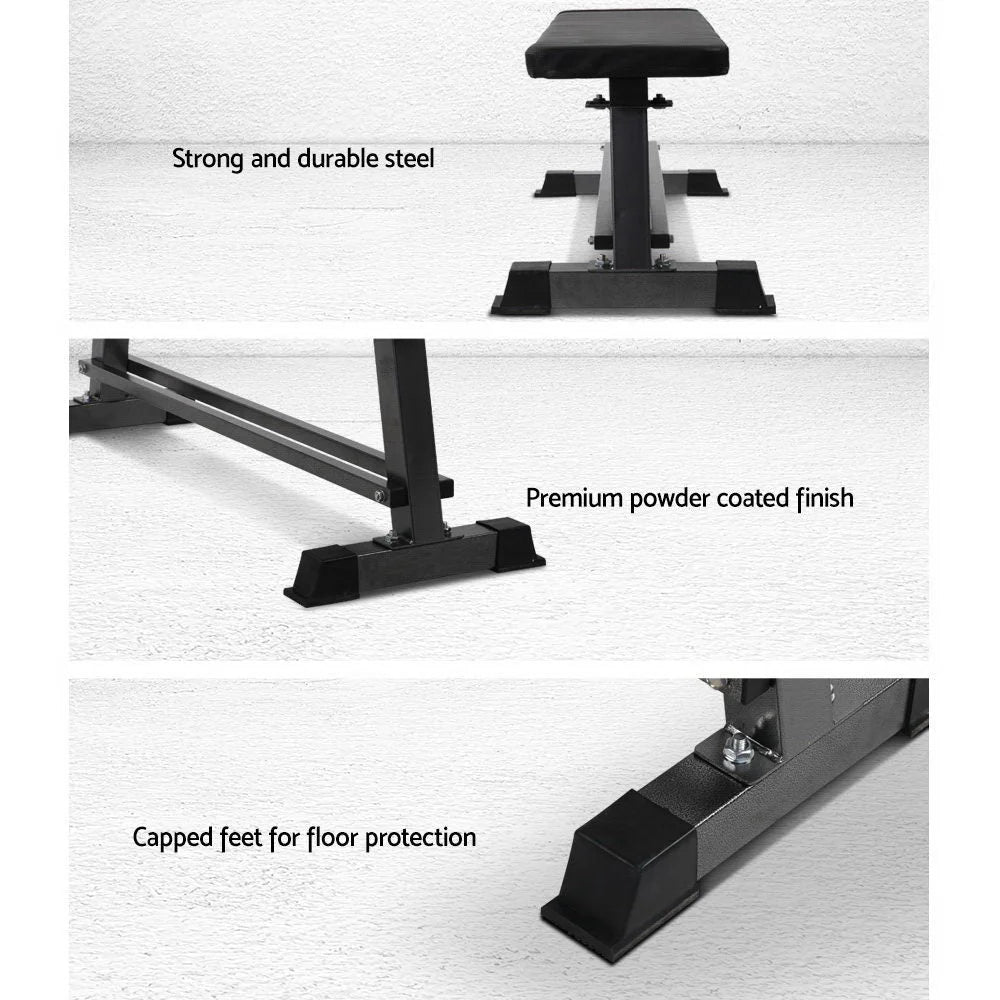 Weight Bench Flat Multi-Station Home Gym Squat Press
