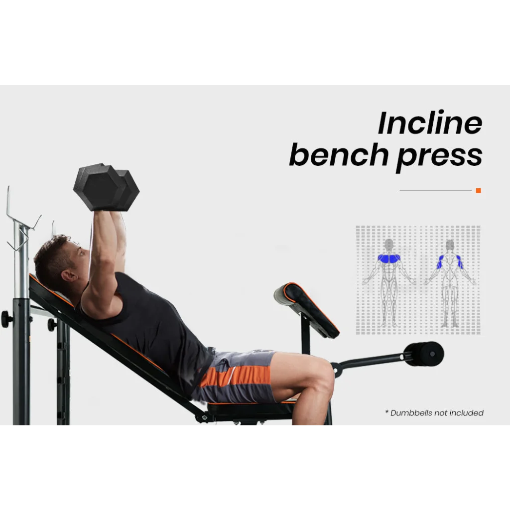Weight Bench Workout Gym Press Adjustable Home Lifting