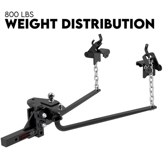 Weight distribution hitch with colour matched pieces and support fittings