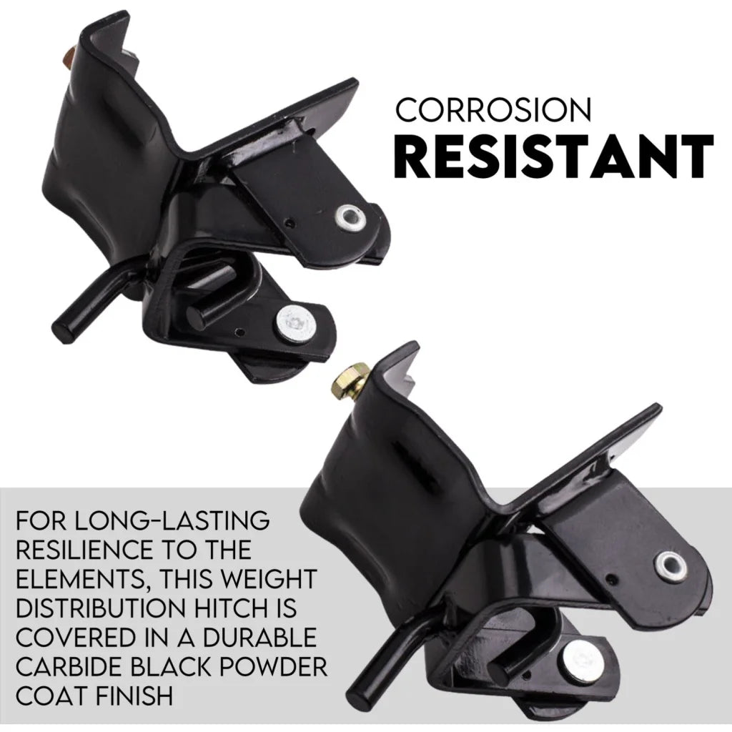 Weight distribution hitch with boxed accessories and matching pieces