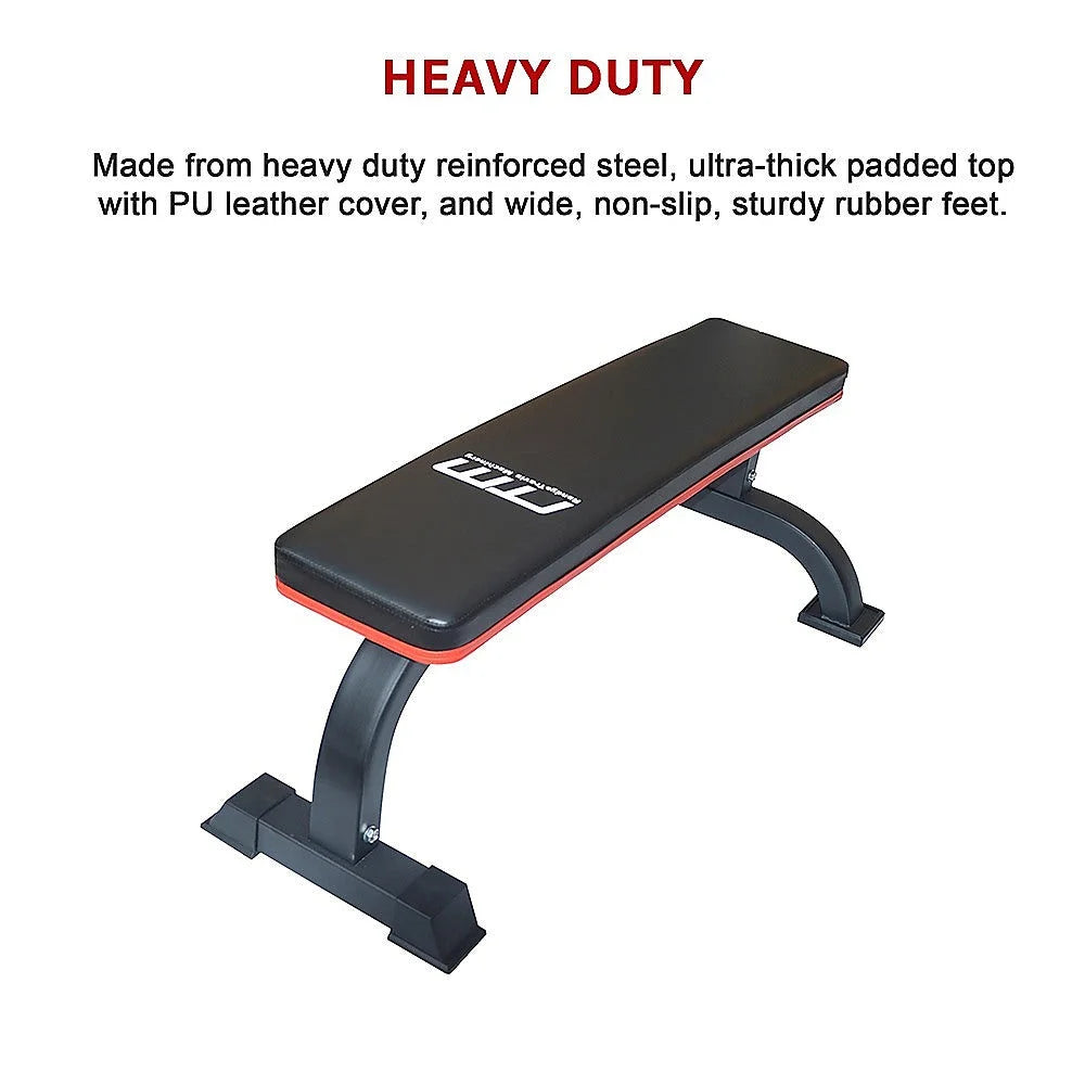 Weight Lifting Bench - Commercial Flat - Fitness Accessories