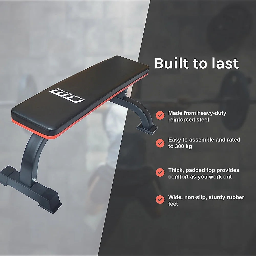 Weight Lifting Bench - Commercial Flat - Fitness Accessories